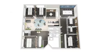 3D ontwerp gemaakt van grondplan - MEMO Koncept